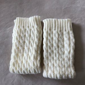 🌿new cable knit ivory leg warmers